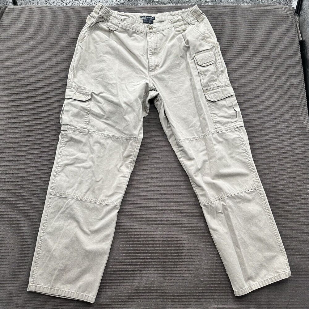 5.11 Tactical Pants Men 38/34 (Measured 36/31.5) Tan Polyester Outdoors Military